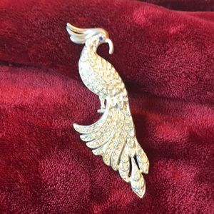 Vintage large cockatoo brooch
